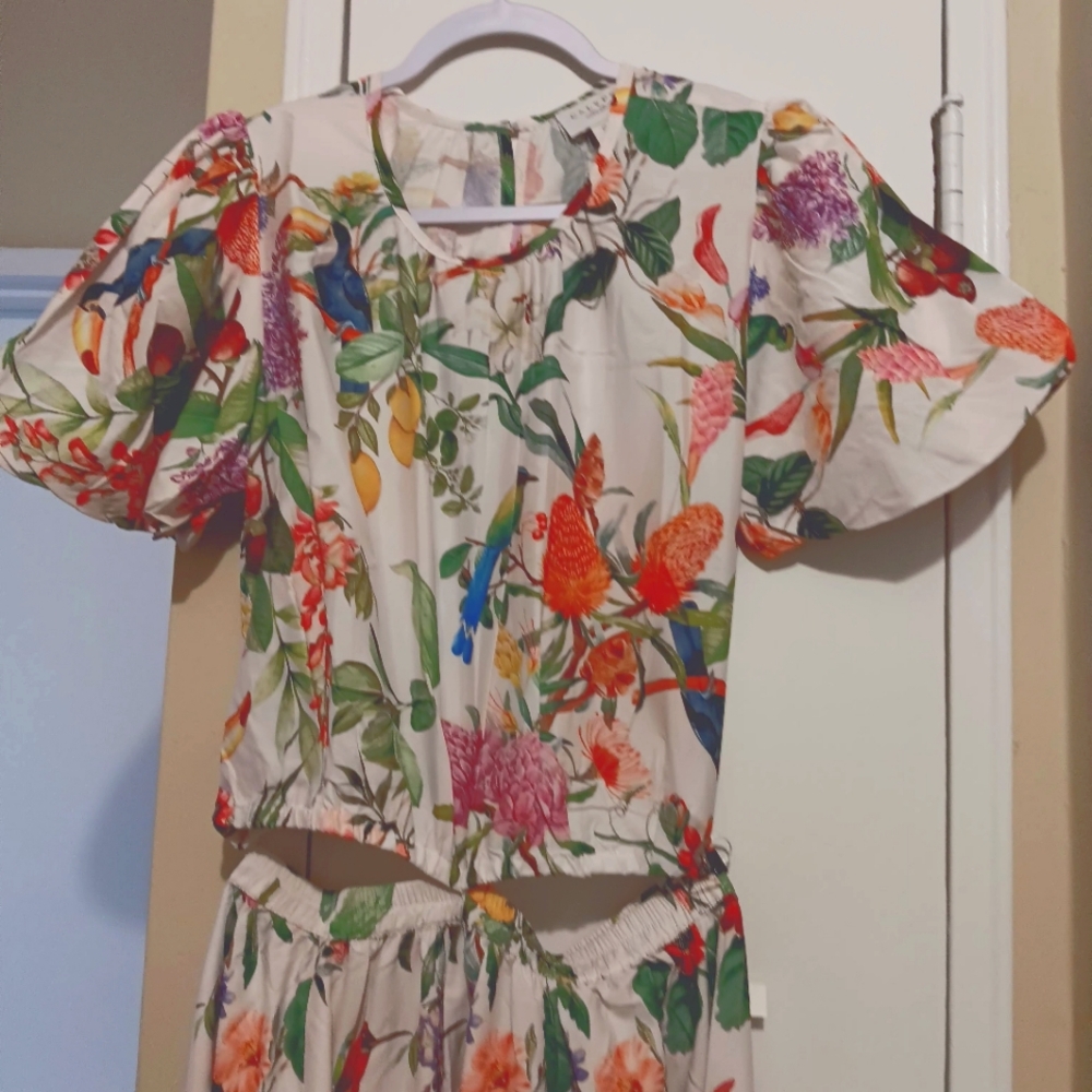 Calypso St Barth Tropical Print Maxi Skirt Set Size S - Picture 4 of 16